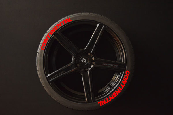 Tirestickers - Tirelabeling-Continental-red-8er