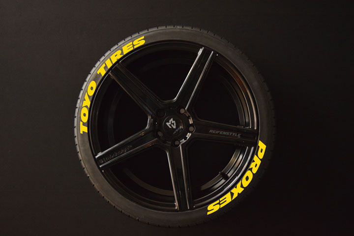 Toyo Tires Proxes - Tiresticker -  - Individual Tire  Stickers and Tire Lettering