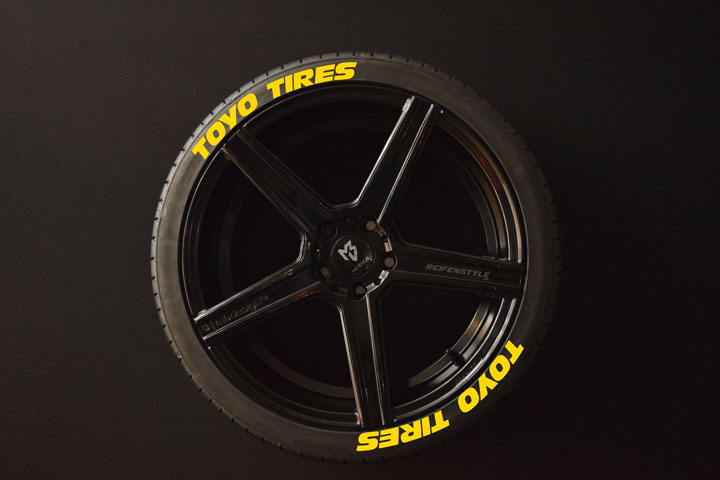 Adesivi permanenti in gomma per pneumatici con colla da 30,5 cm e ruote da 1 cm di altezza 8 pezzi Toyo Tires R888R 